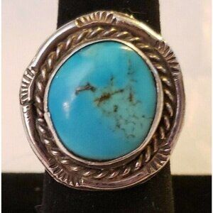 Navajo Turquoise Ring sz 6.75    NAR 1008